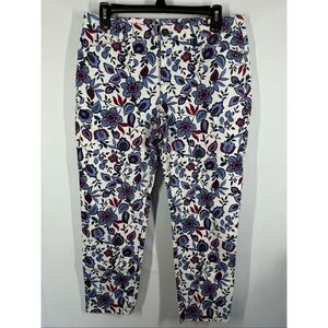 Khakis by Gap slim city floral capri size 6/28